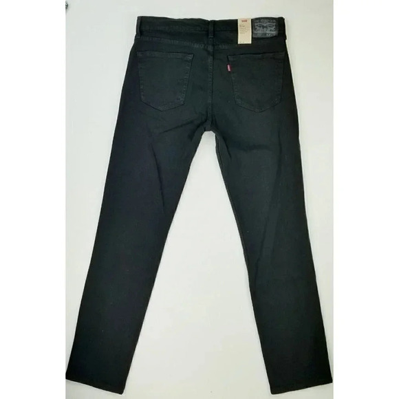 Levi's Size 36X34 Mens Slim Hip Ankle Stretch Sits Below Waist Black Denim Jeans - Picture 1 of 16